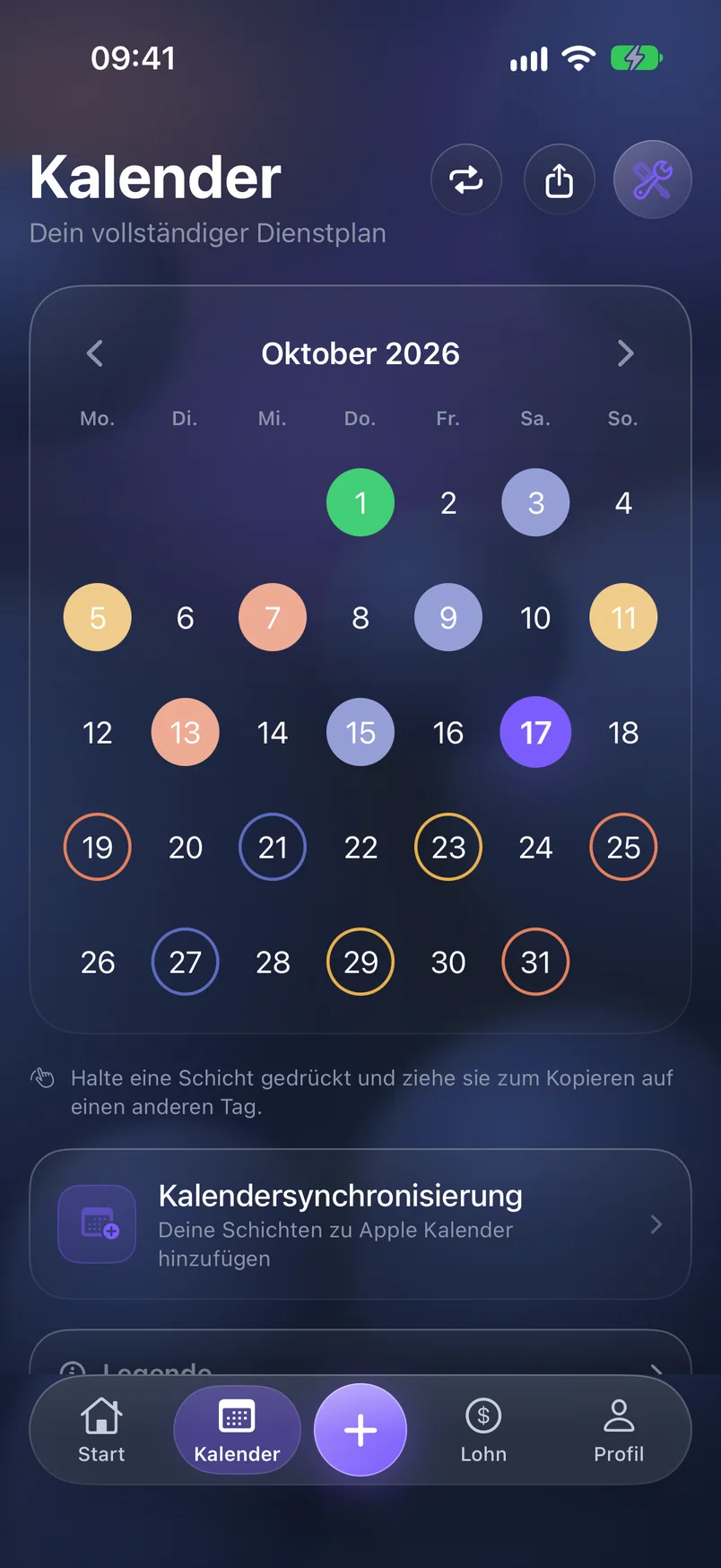 Kalender — ShiftMoon