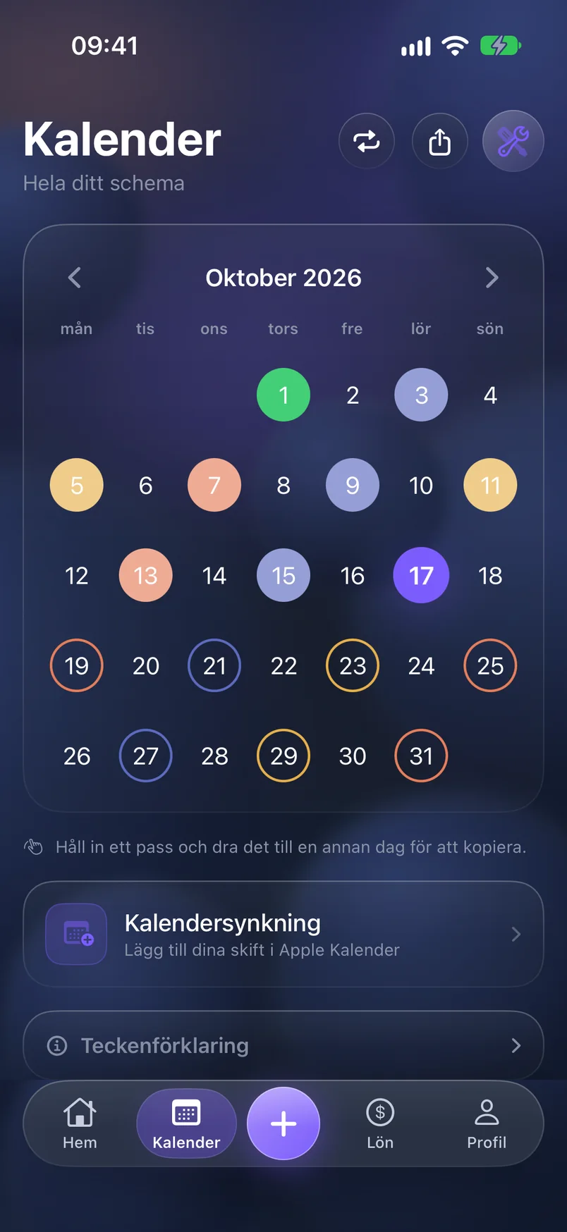 Kalender — ShiftMoon