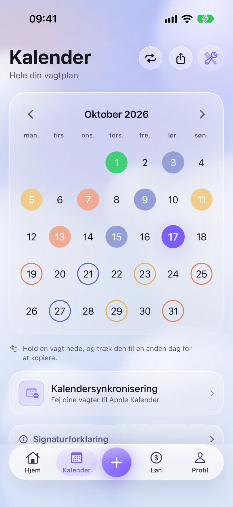 Kalender — ShiftMoon
