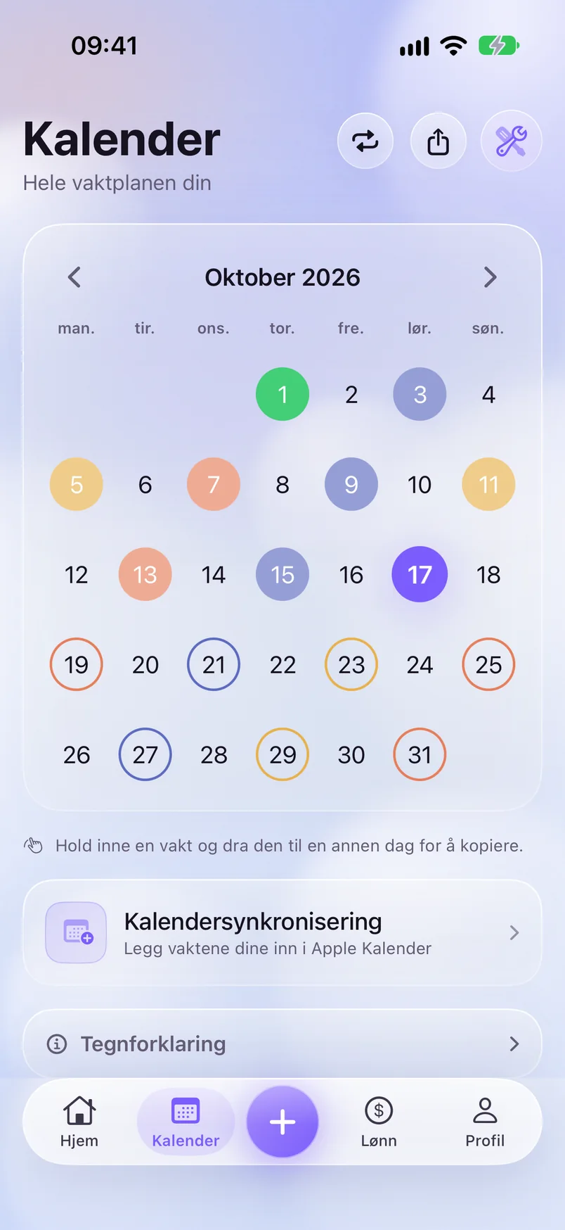 Kalender — ShiftMoon
