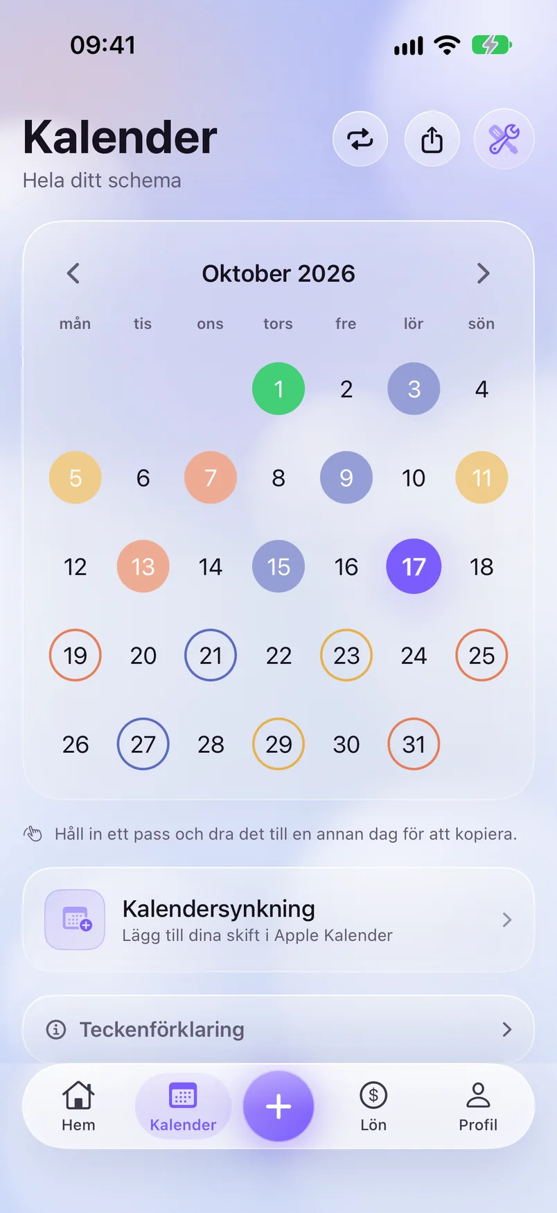 Kalender — ShiftMoon
