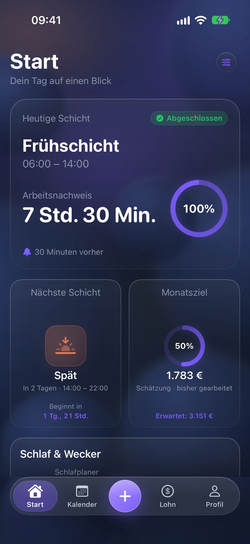 Dein Tag — ShiftMoon