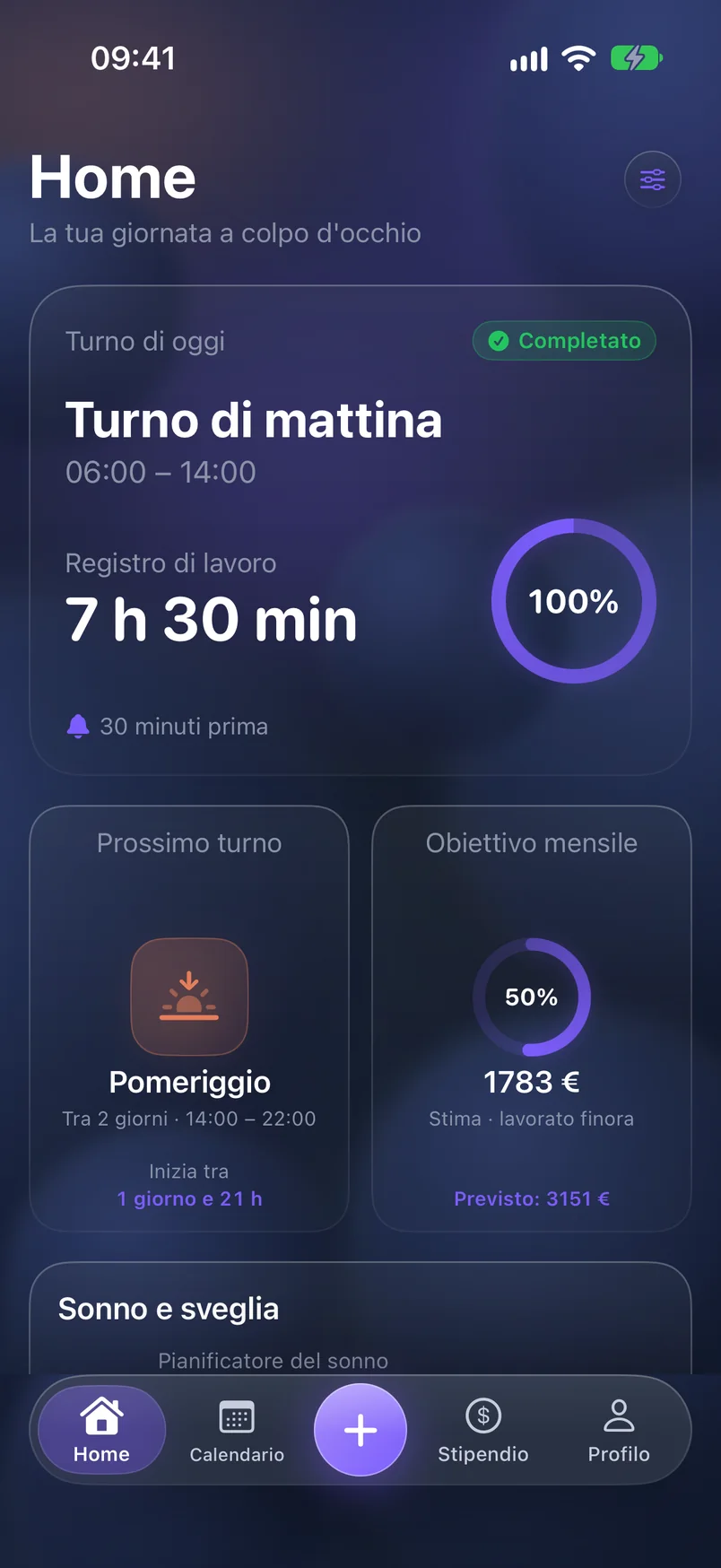La tua giornata — ShiftMoon