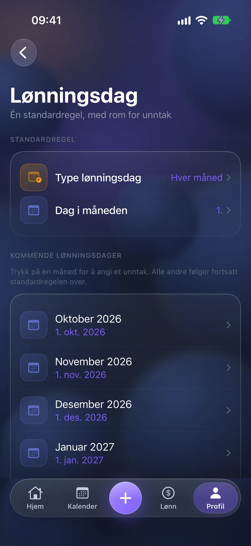 Lønningsdag — ShiftMoon