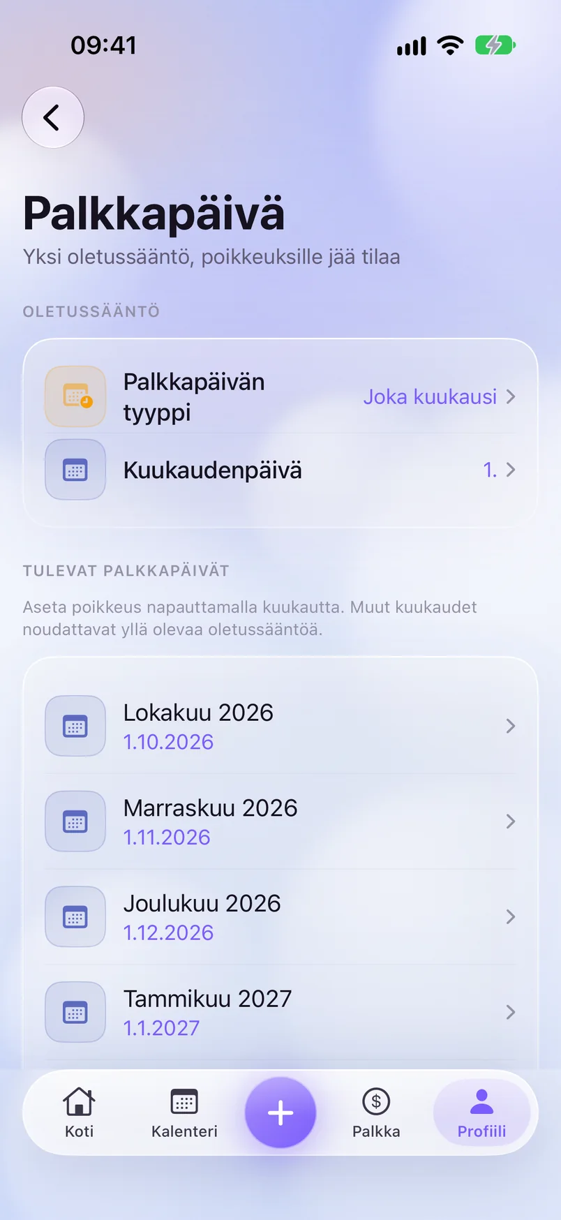 Palkkapäivä — ShiftMoon