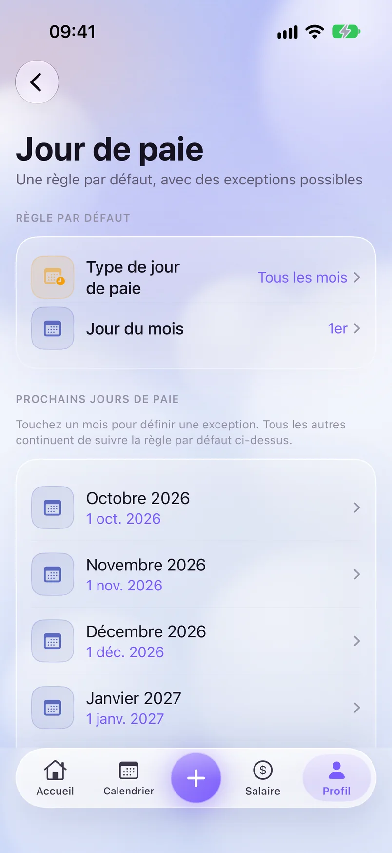 Jour de paie — ShiftMoon