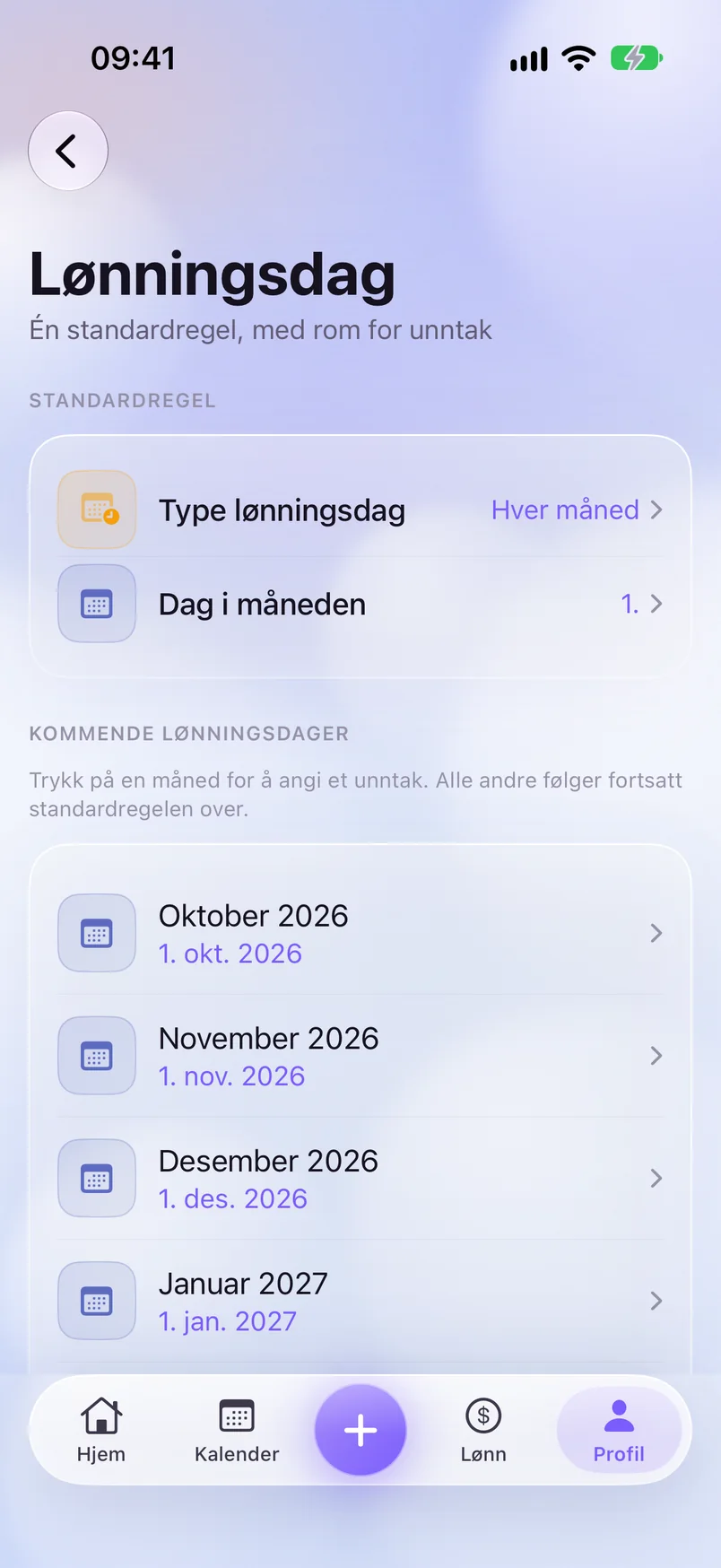 Lønningsdag — ShiftMoon