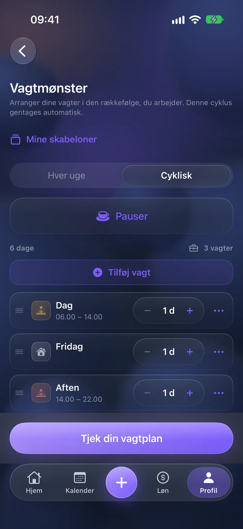 Din rotation — ShiftMoon