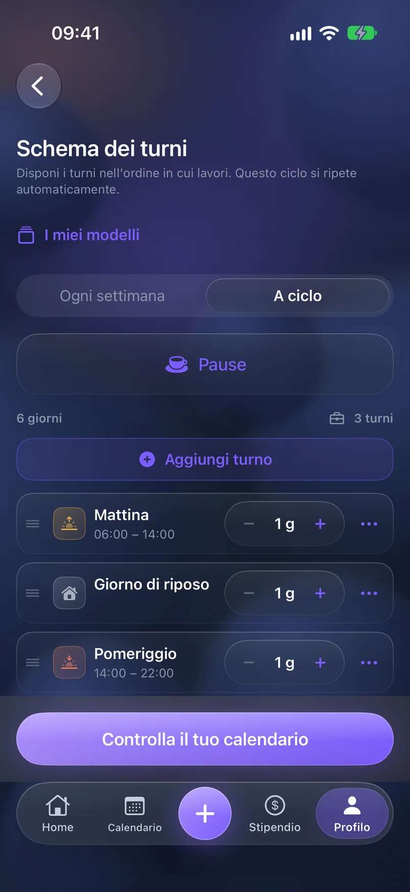 La tua rotazione — ShiftMoon