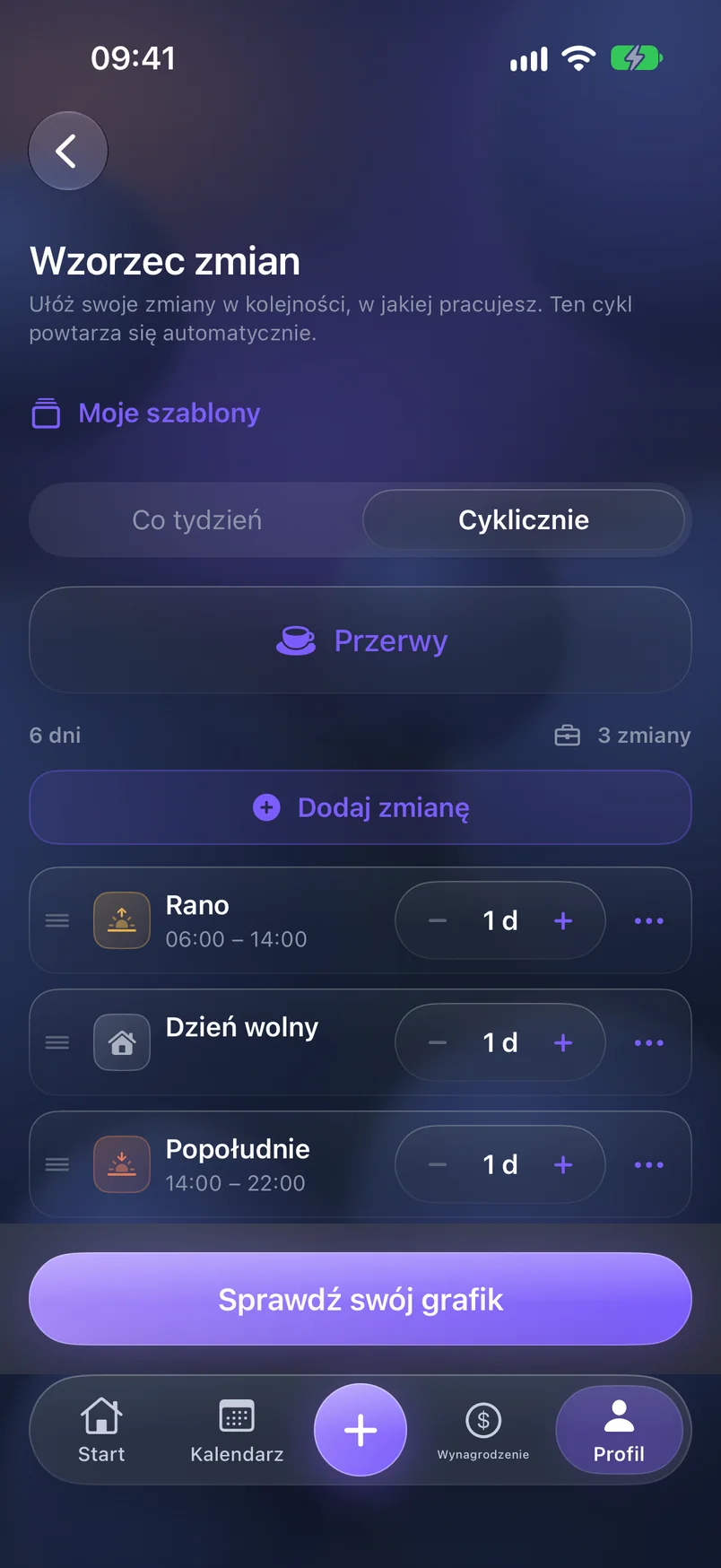 Twój cykl — ShiftMoon