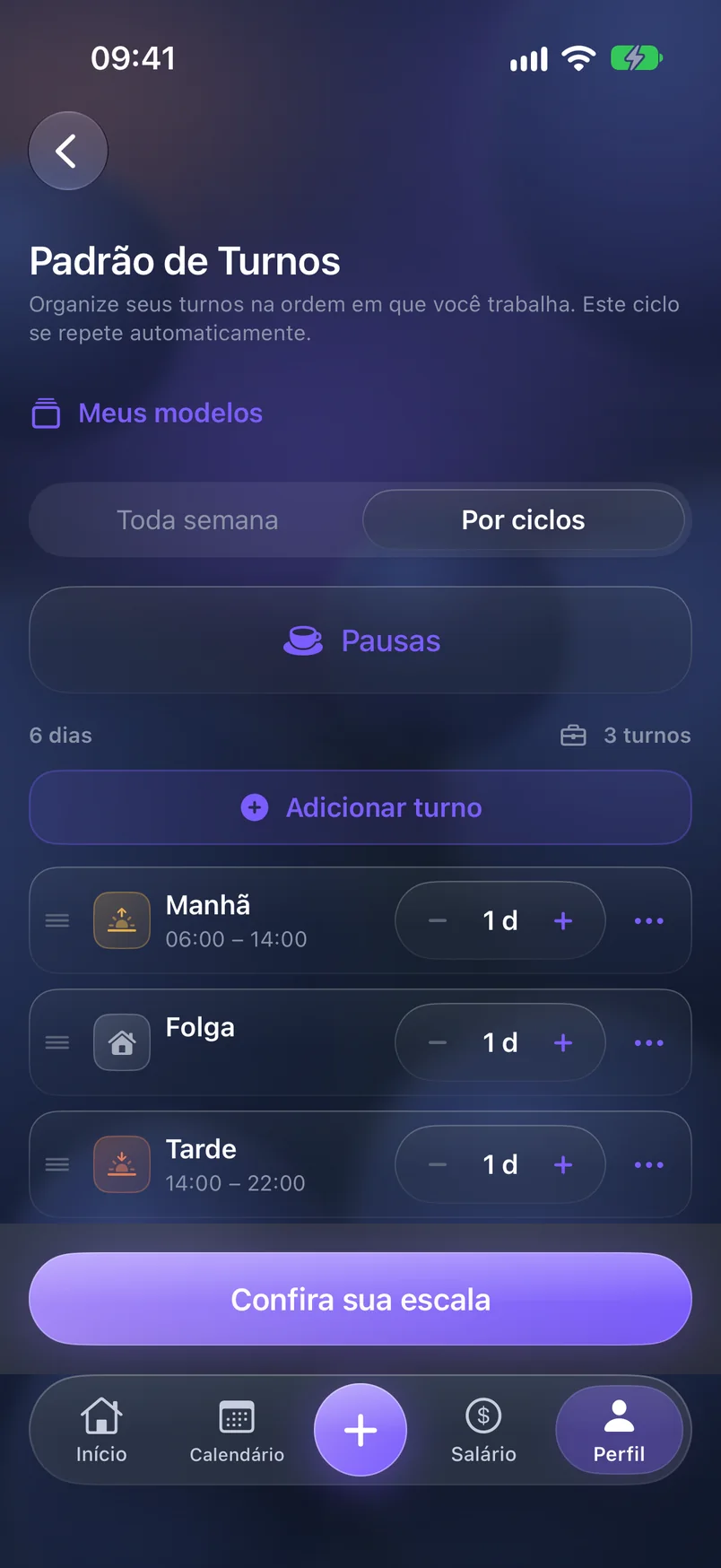 Sua escala — ShiftMoon