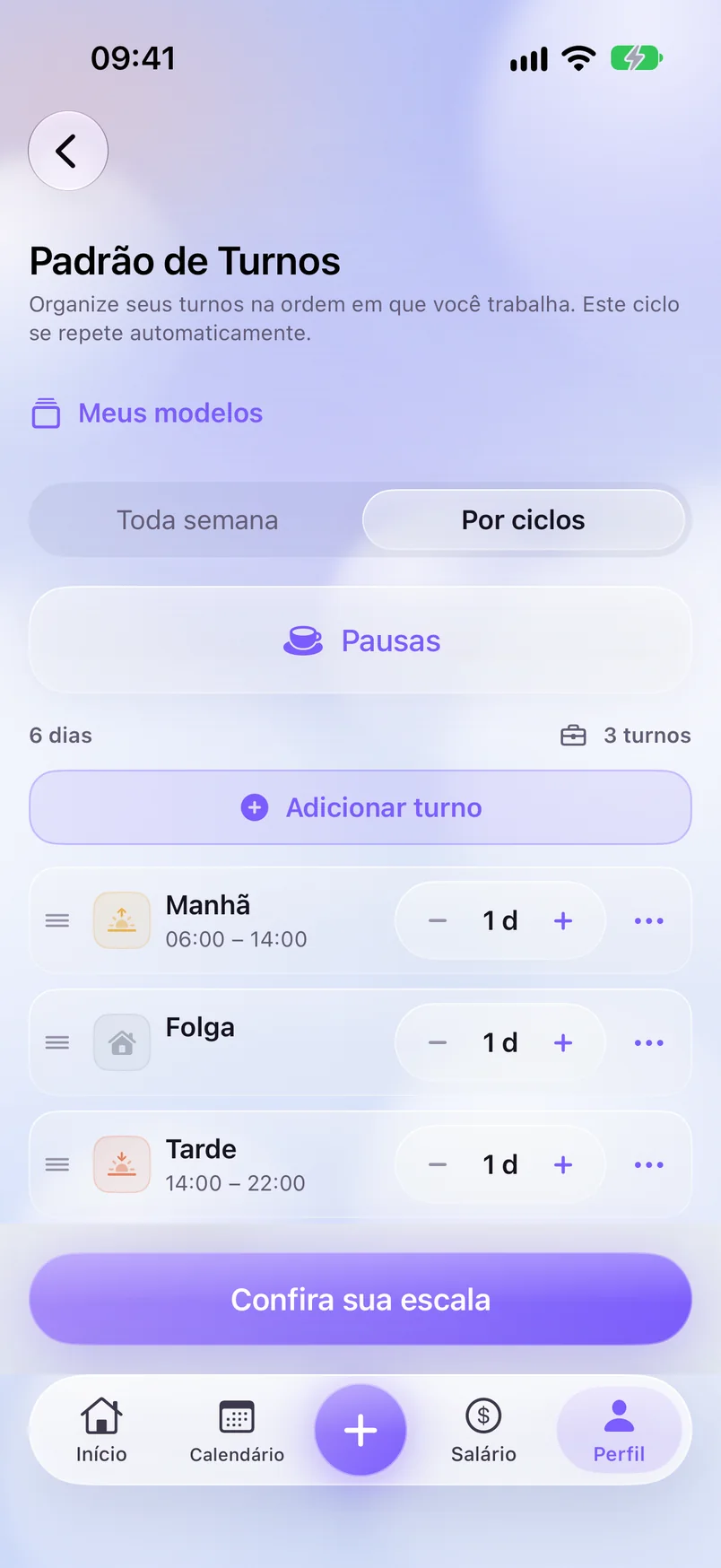 Sua escala — ShiftMoon
