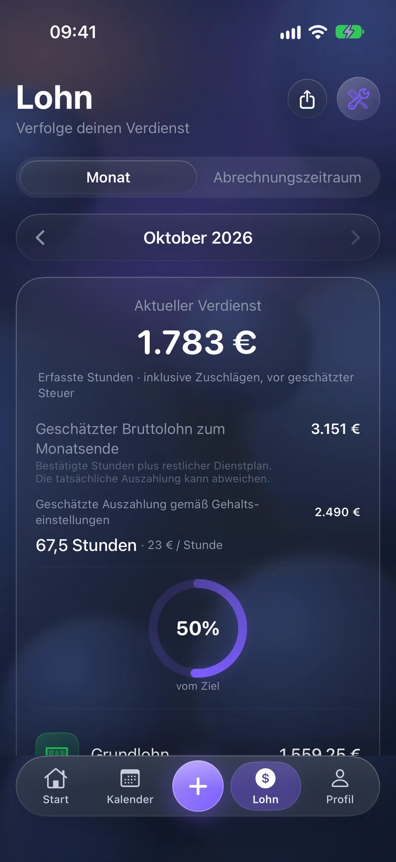 Verdienst — ShiftMoon
