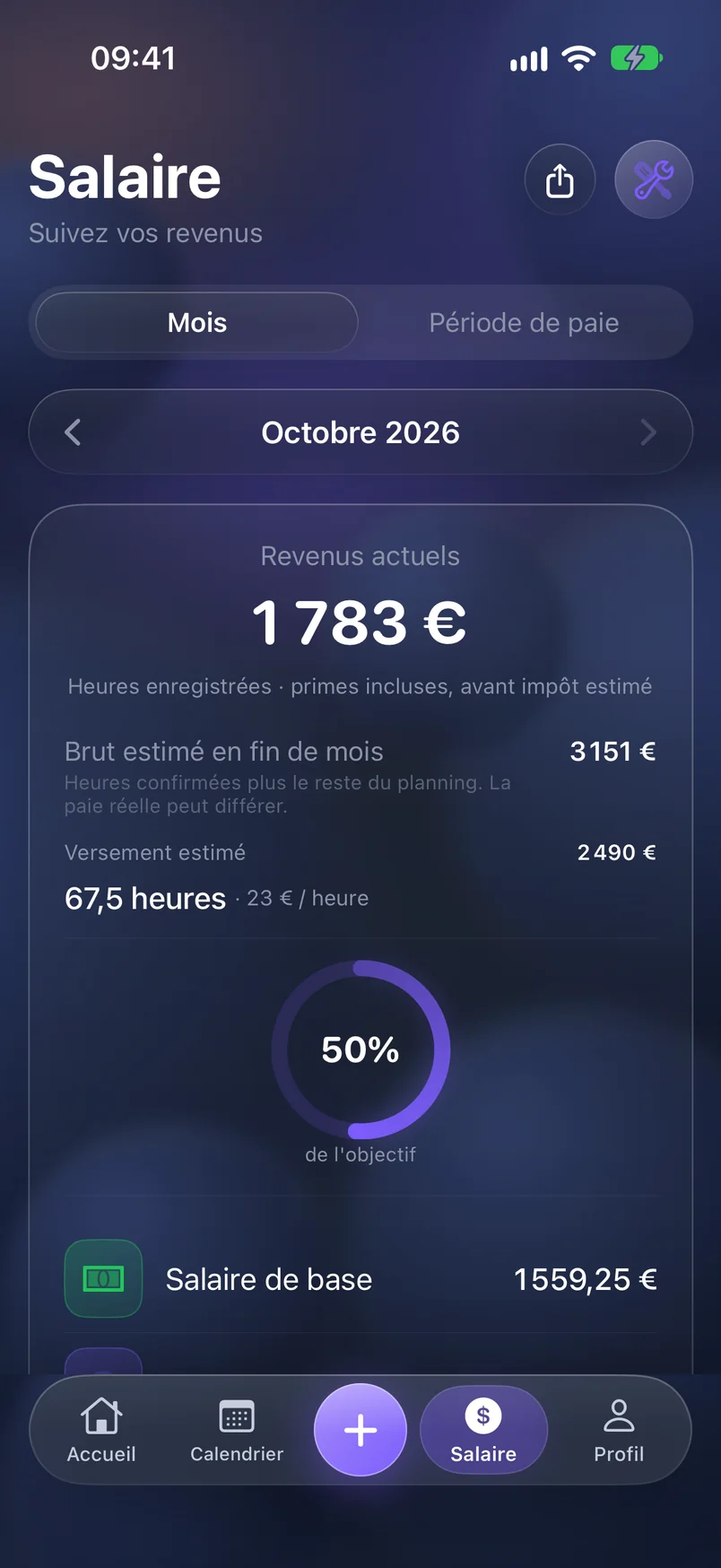 Revenus — ShiftMoon