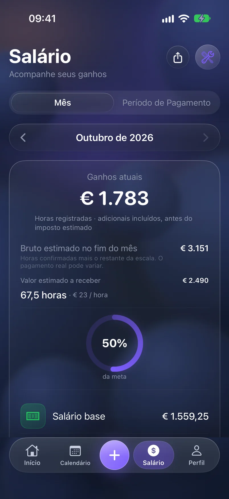 Ganhos — ShiftMoon