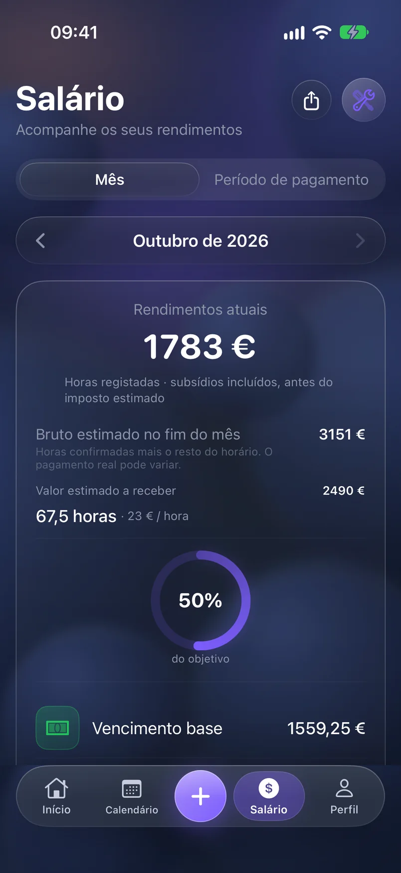 Ganhos — ShiftMoon