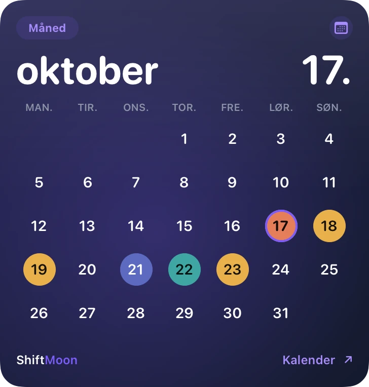 Måneden din — ShiftMoon