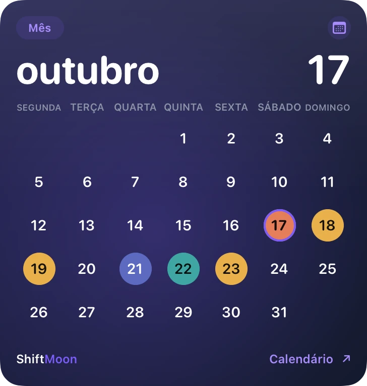 O seu mês — ShiftMoon