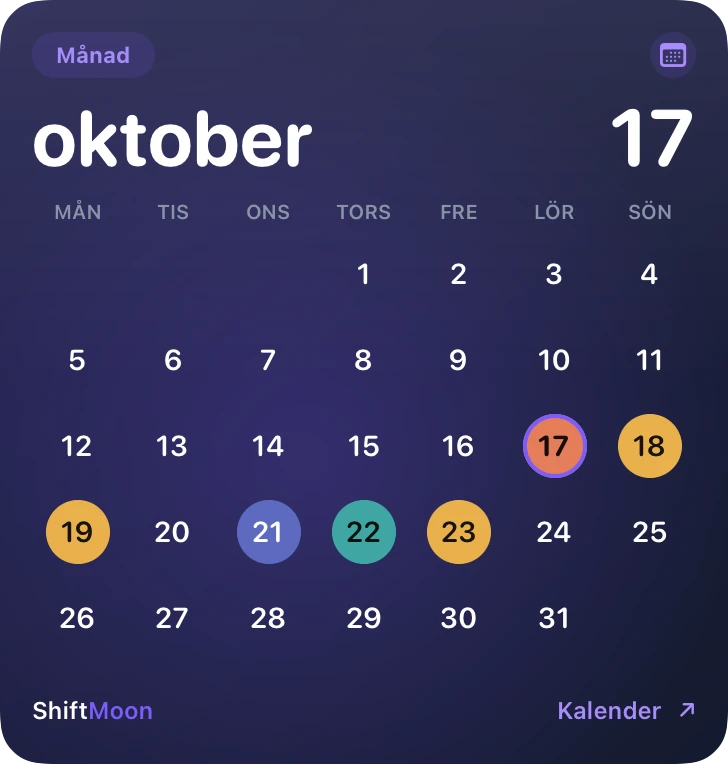 Din månad — ShiftMoon