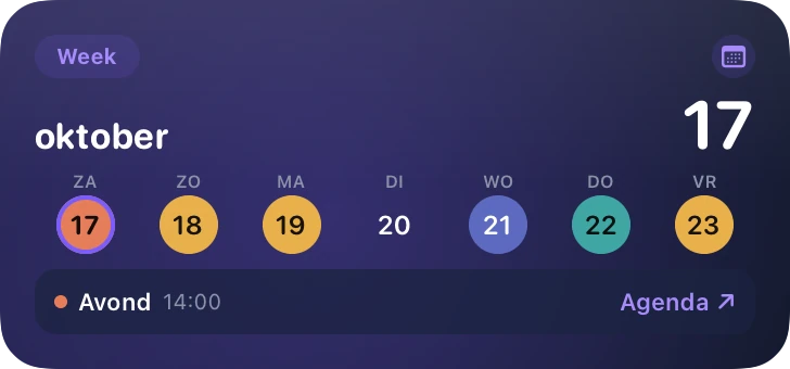 De komende week — ShiftMoon